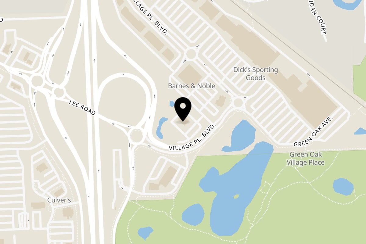 Map showing the location of Los Amigos Don Juan Brighton on 9475 Village Pl Blvd in Brighton